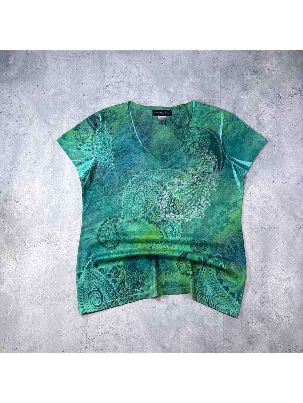 Y2K Appropriate Behavior 00s Green Grunge Women’s shirt